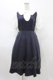 画像1: axes femme / ストライプ柄ドッキングワンピース Free ネイビー H-26-02-09-027-AX-OP-NS-ZH (1)