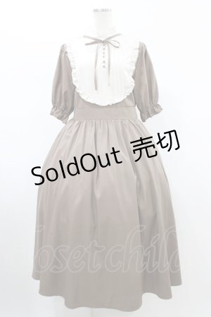 画像: m petit by misako / ナシジムジキリカエワンピース L ブラウン H-26-02-09-032-LO-OP-NS-ZH