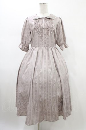 画像: m petit by misako / MSKストライプフレアワンピース L ピンク H-26-02-09-034-LO-OP-NS-ZH