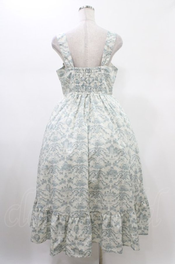 画像2: m petit by misako / MSKトワルドジュイジャンパースカート LL オフ/サックス H-26-02-09-036-LO-SK-NS-ZH (2)