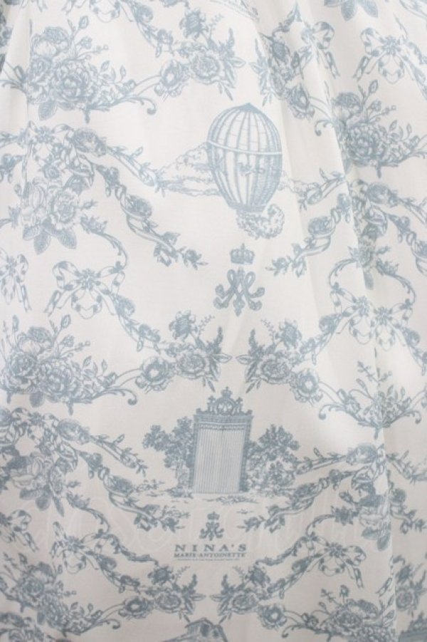 画像3: m petit by misako / MSKトワルドジュイジャンパースカート LL オフ/サックス H-26-02-09-036-LO-SK-NS-ZH (3)