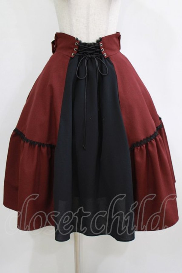 画像1: MIHO MATSUDA / スカート・ナデル M レッド H-26-02-10-004-GO-PA-KB-ZH (1)