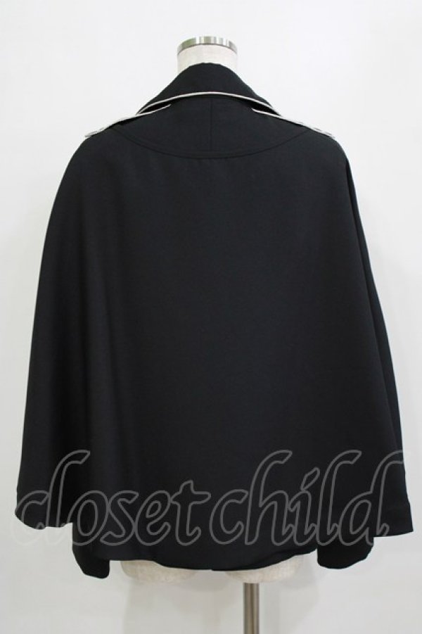 画像3: Moi-meme-Moitie / パイピングケープジャケット 9号 ブラック H-26-02-10-029-MO-JA-KB-ZH (3)