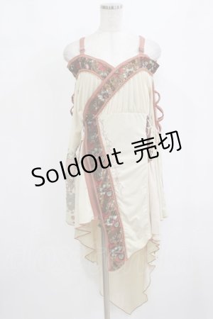 画像: Ozz oneste / 和チャイナオフショルチュニックカーデ  ベージュ H-26-02-10-033-OO-TO-KB-ZH