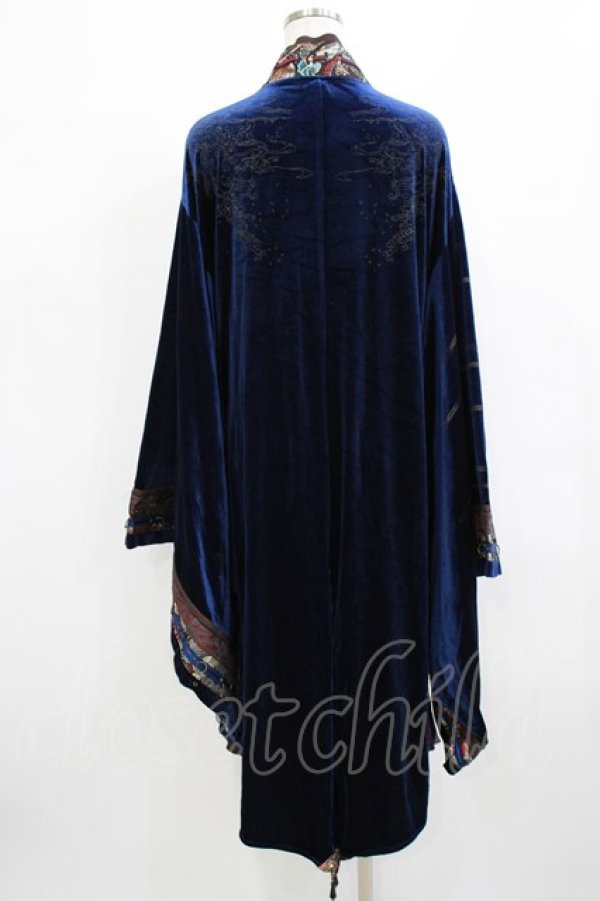 画像3: Ozz oneste / ベロア羽織  ネイビー H-26-02-10-034-OO-TO-KB-ZH (3)