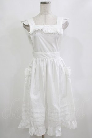 画像: Moi-meme-Moitie / Gardenia裾タックエプロン  オフホワイト H-26-02-10-042-MO-OP-KB-ZH