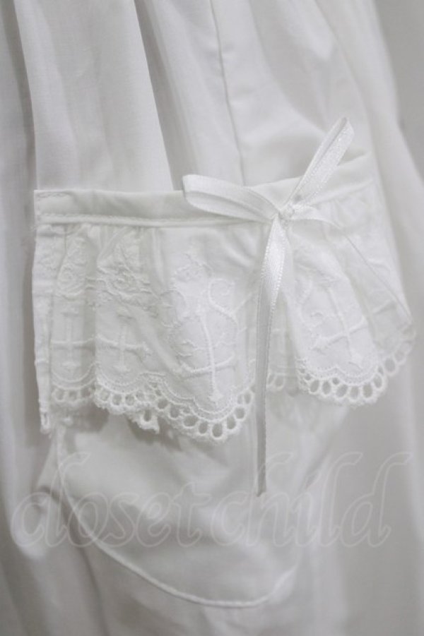 画像4: Moi-meme-Moitie / Gardenia裾タックエプロン  オフホワイト H-26-02-10-042-MO-OP-KB-ZH (4)