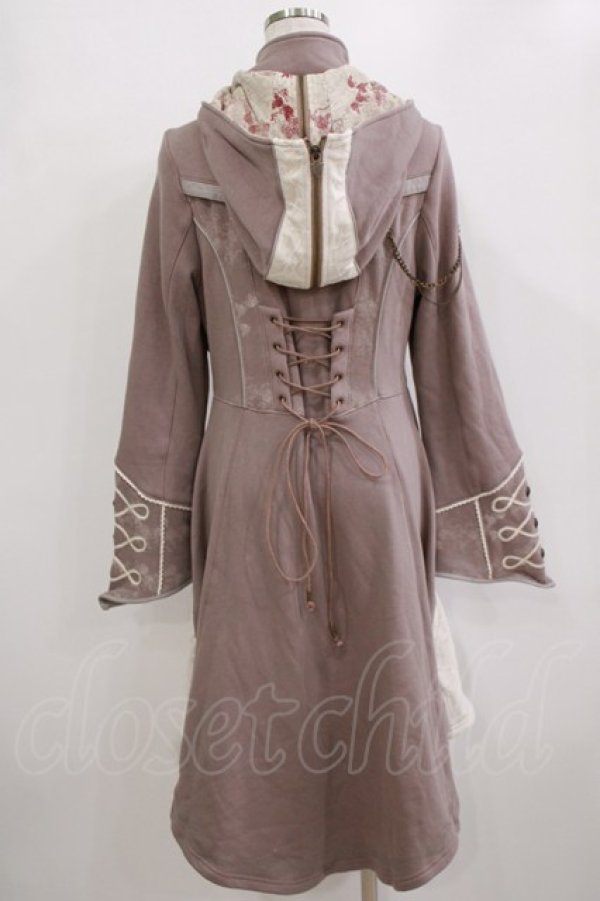 画像3: Ozz oneste / 裏毛コートパーカー  グレージュ H-26-02-10-043-OO-CO-KB-ZH (3)