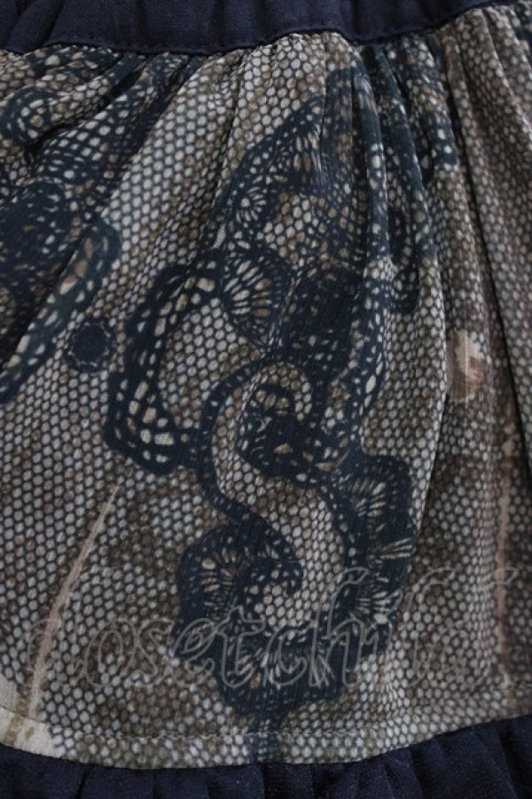 画像4: STEAM / プリントフリルギャザースカート  カーキ H-26-02-10-044-HN-SK-KB-ZH (4)