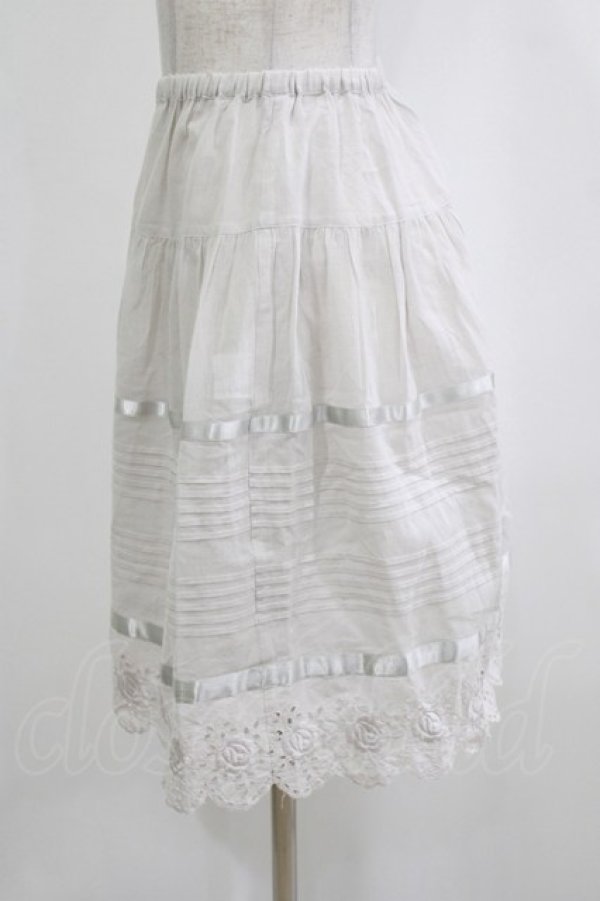 画像2: Emily Temple cute / ローズレースペチコート  グレー H-26-02-10-045-ET-SK-KB-ZH (2)