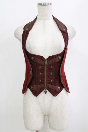 画像: Ozz oneste / ナポレオン風ホルタービスチェ  ボルドー H-26-02-10-046-OO-TO-KB-ZH