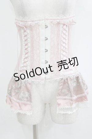 画像: MR corset / レースフリルコルセット  ピンク H-26-02-10-047-PU-ZA-KB-ZH