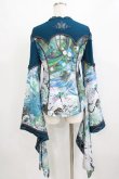 画像3: Ozz oneste / 和チャイナ着物トップス  ブルーグリーン H-26-02-10-051-OO-TO-KB-ZH (3)