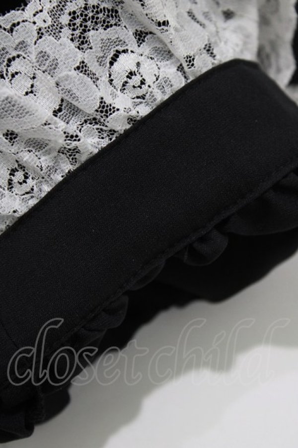 画像4: MIHO MATSUDA / ブラウス・ヴィズ M 黒×白 H-26-02-10-052-GO-BL-KB-ZH (4)