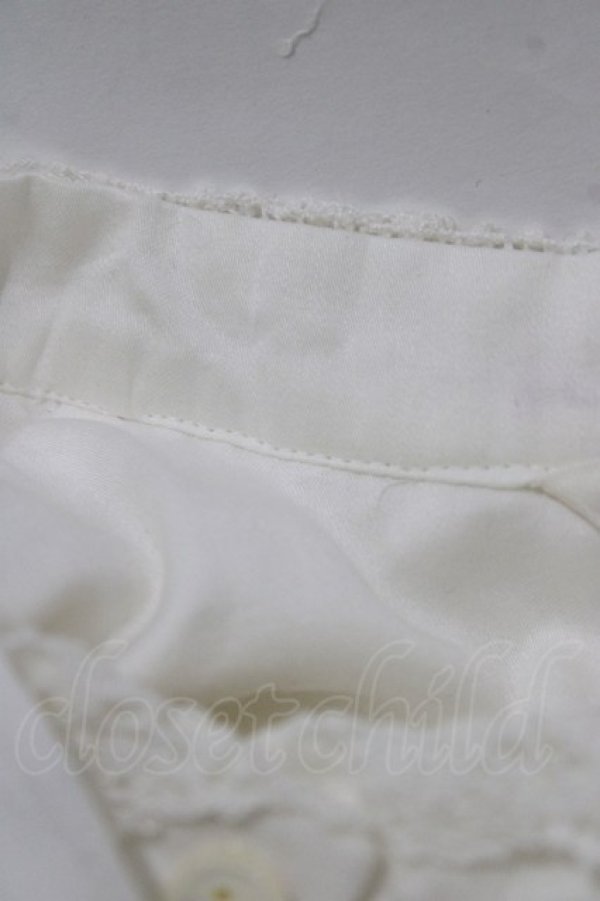 画像5: Jane Marple / リボンタイ付ピンタックブラウス  オフホワイト H-26-02-10-053-JM-BL-KB-ZH (5)