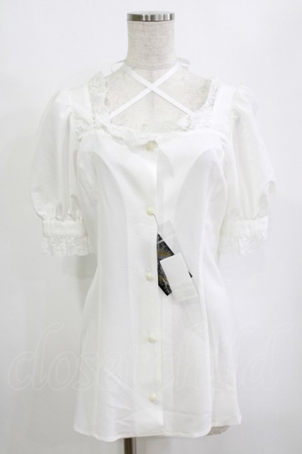 画像1: MIHO MATSUDA / ブラウス・デイジ M ホワイト H-26-02-10-054-GO-BL-KB-ZH (1)