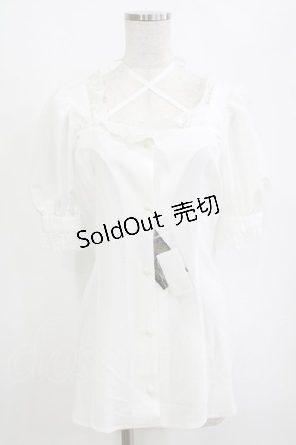 画像1: MIHO MATSUDA / ブラウス・デイジ M ホワイト H-26-02-10-054-GO-BL-KB-ZH (1)