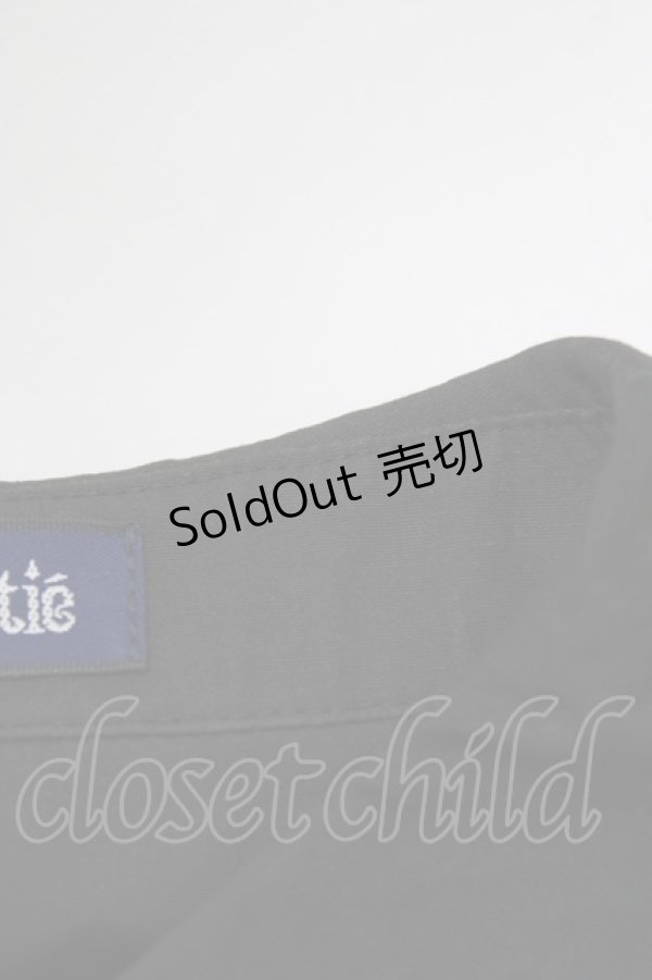 画像5: Moi-meme-Moitie / スカラップコットンレースパフ袖ブラウス 9号 黒 H-26-02-10-055-MO-BL-KB-ZH (5)