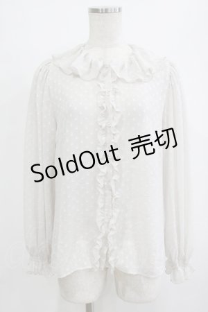 画像: Leur Getter / ジョーゼットドビーブラウス  グレー H-26-02-10-057-LU-BL-KB-ZH