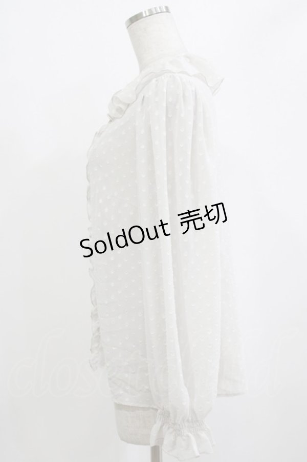 画像2: Leur Getter / ジョーゼットドビーブラウス  グレー H-26-02-10-057-LU-BL-KB-ZH (2)