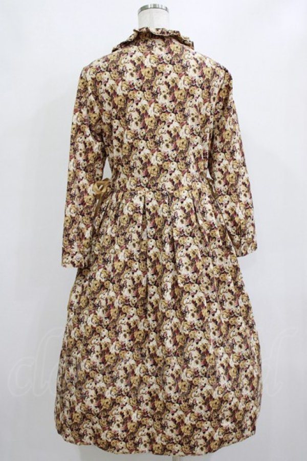 画像3: Jane Marple Dans Le Salon / Roman Roseシャツドレス  オーカー H-26-02-10-007-JM-OP-KB-ZH (3)