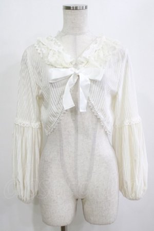 画像: MR corset / レースリボンボレロ  オフホワイト H-26-02-10-059-PU-TO-KB-ZH