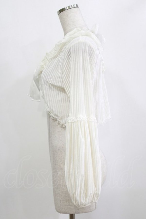 画像2: MR corset / レースリボンボレロ  オフホワイト H-26-02-10-059-PU-TO-KB-ZH (2)