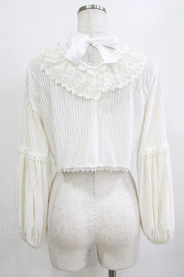 画像3: MR corset / レースリボンボレロ  オフホワイト H-26-02-10-059-PU-TO-KB-ZH (3)