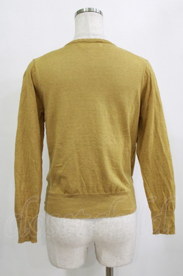 画像3: Jane Marple / エンブロイダリーカーディガン  マスタード H-26-02-10-060-JM-TO-KB-ZH (3)