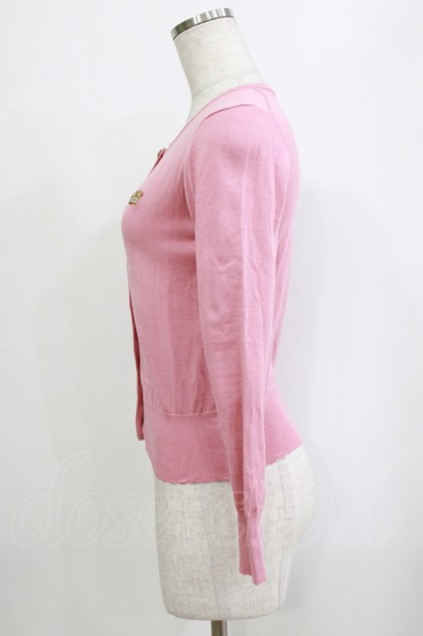 画像2: Jane Marple / クラウンEmbカーディガン  ピンク H-26-02-10-063-JM-TO-KB-ZH (2)