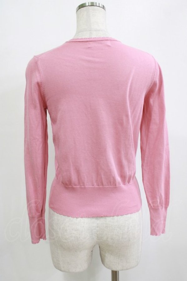 画像3: Jane Marple / クラウンEmbカーディガン  ピンク H-26-02-10-063-JM-TO-KB-ZH (3)