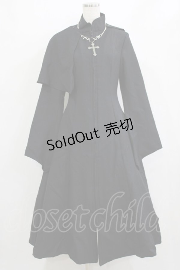 画像1: ATELIER BOZ / エンリコワンピース  黒×黒 H-26-02-10-008-EL-OP-KB-ZH (1)