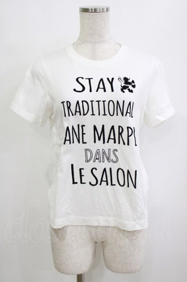 画像1: Jane Marple Dans Le Salon / Message T-shirt  ホワイト H-26-02-10-065-JM-TO-KB-ZH (1)