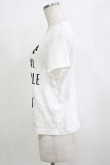 画像2: Jane Marple Dans Le Salon / Message T-shirt  ホワイト H-26-02-10-065-JM-TO-KB-ZH (2)