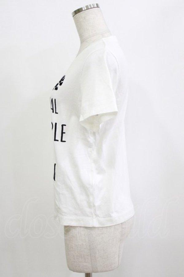 画像2: Jane Marple Dans Le Salon / Message T-shirt  ホワイト H-26-02-10-065-JM-TO-KB-ZH (2)