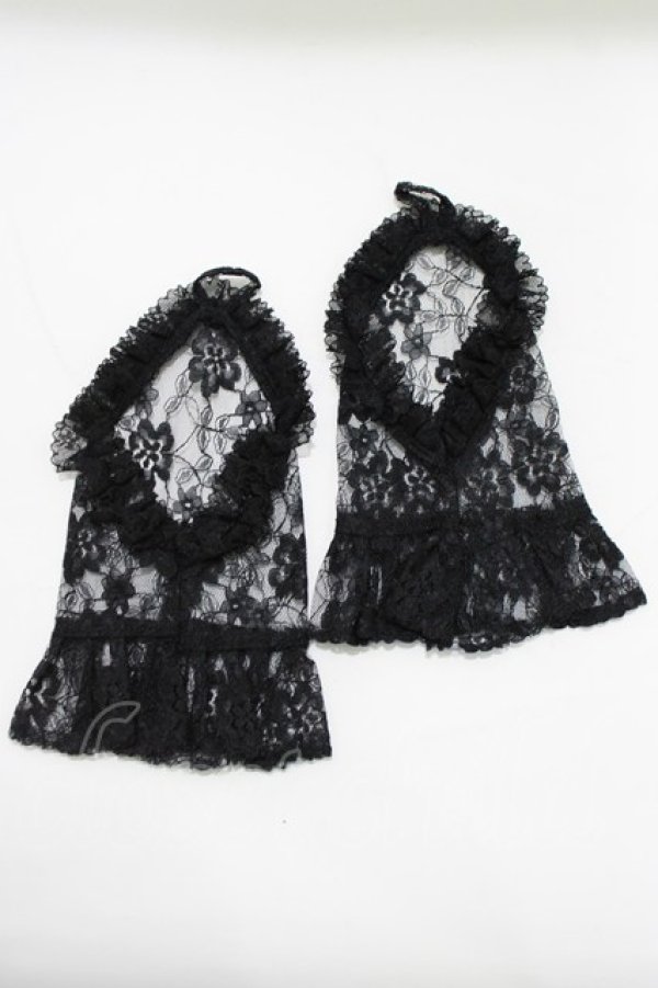 画像2: MIHO MATSUDA / レースグローブ手甲  ブラック H-26-02-10-072-GO-ZA-KB-ZH (2)