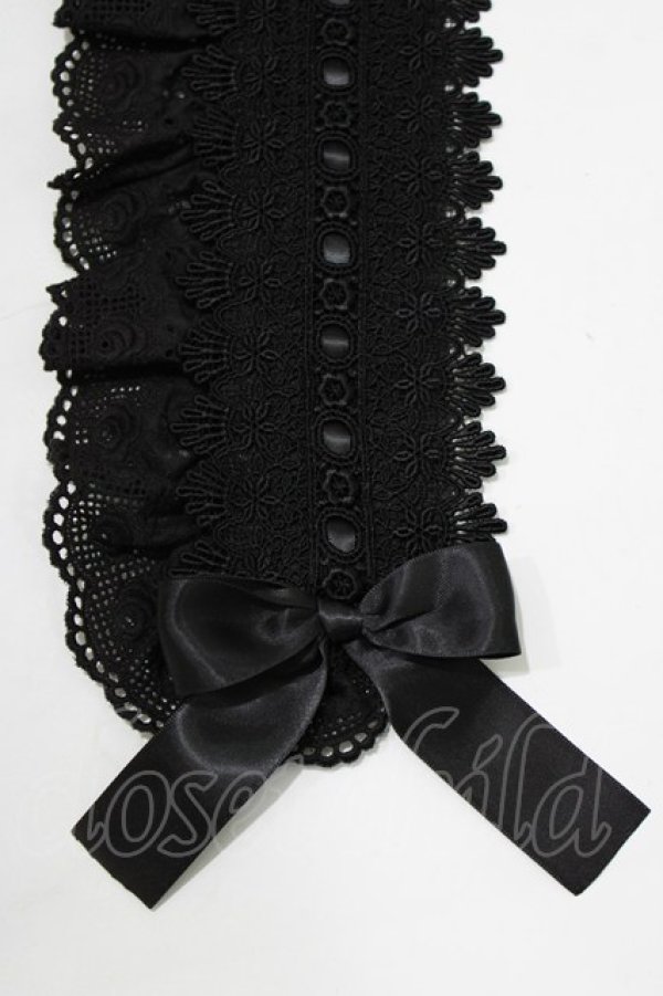 画像3: MIHO MATSUDA / レースヘッドドレス  ブラック H-26-02-10-073-GO-AC-KB-ZH (3)