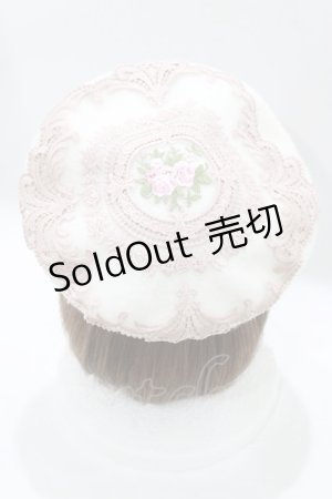 画像: MorunxMuunaStoik / wisleyベレー帽  オフホワイト×ベージュピンク H-26-02-10-075-EL-AC-KB-ZH