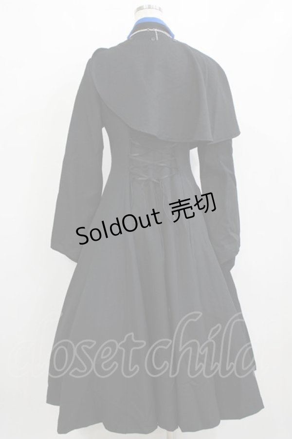 画像3: ATELIER BOZ / エンリコワンピース  黒×青 H-26-02-10-009-EL-OP-KB-ZH (3)