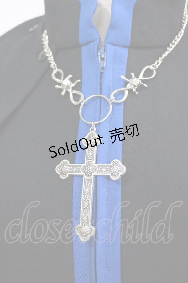 画像4: ATELIER BOZ / エンリコワンピース  黒×青 H-26-02-10-009-EL-OP-KB-ZH (4)