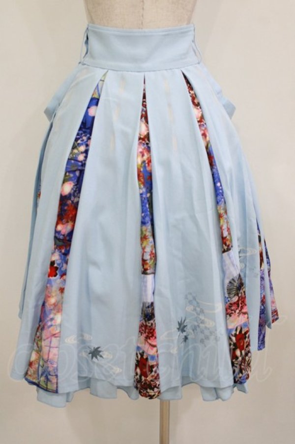 画像3: Ozz oneste / 紅葉風靡プリーツスカート  ブルー H-26-02-10-013-OO-SK-KB-ZH (3)