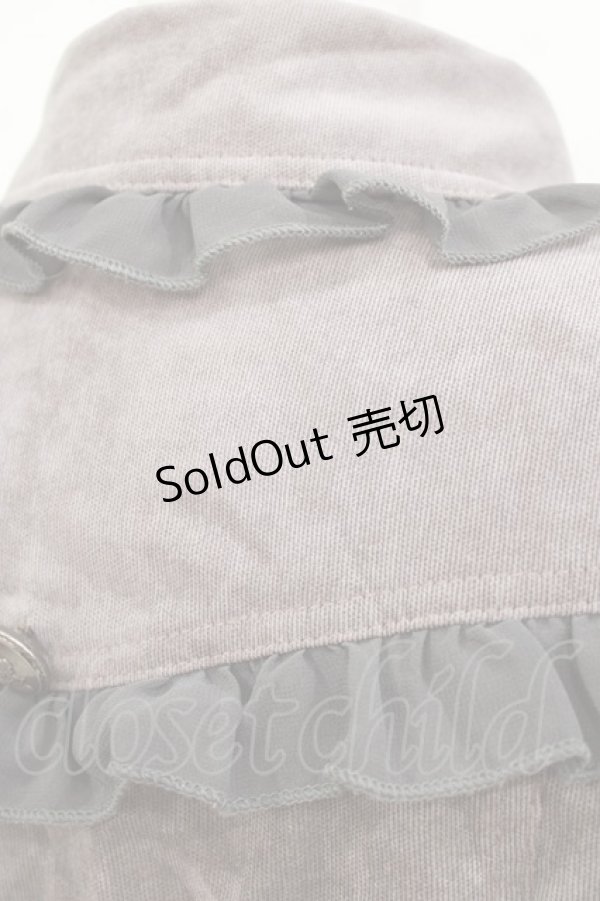 画像4: ALGONQUINS / ダブルボタンフリルコート  グレージュ H-26-02-10-015-AL-CO-KB-ZH (4)