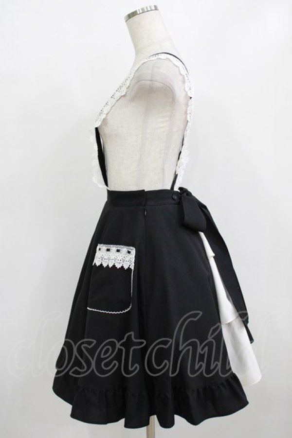 画像2: MIHO MATSUDA / [人形の館] スカート・リュクゼ  黒×白 H-26-02-10-017-GO-SK-KB-ZH (2)