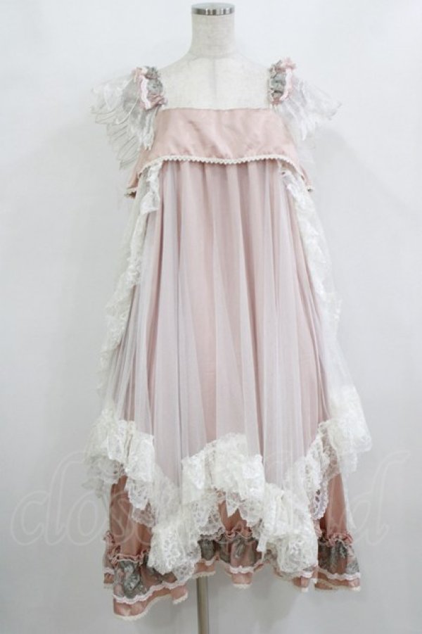 画像1: MR corset / WING LACE DRESS  ピンク H-26-02-10-019-PU-OP-KB-ZH (1)