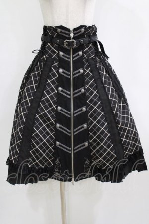 画像: OZZ ANGELO / ローズハンティングジップスカート  ブラック H-26-02-10-003-OO-SK-KB-ZH