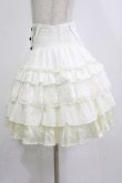画像2: Ozz oneste / 薔薇刺繍レースフリルスカート  ホワイト H-26-02-10-023-OO-SK-KB-ZH (2)