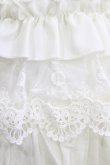 画像5: Ozz oneste / 薔薇刺繍レースフリルスカート  ホワイト H-26-02-10-023-OO-SK-KB-ZH (5)