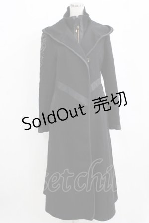 画像: Rozen Kavalier / 刺繍袖ロングコート  ブラック H-26-02-11-024-OO-CO-KB-ZH