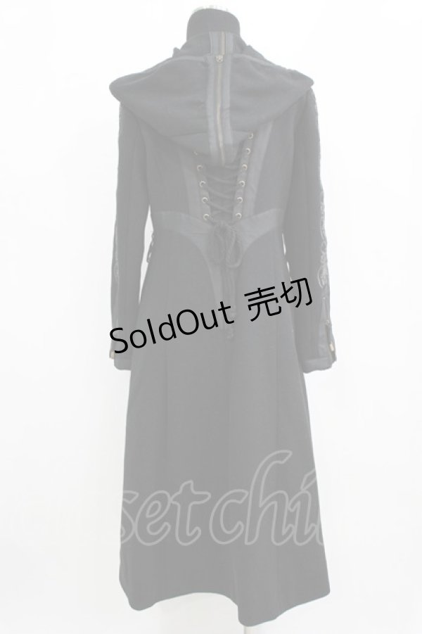 画像3: Rozen Kavalier / 刺繍袖ロングコート  ブラック H-26-02-11-024-OO-CO-KB-ZH (3)