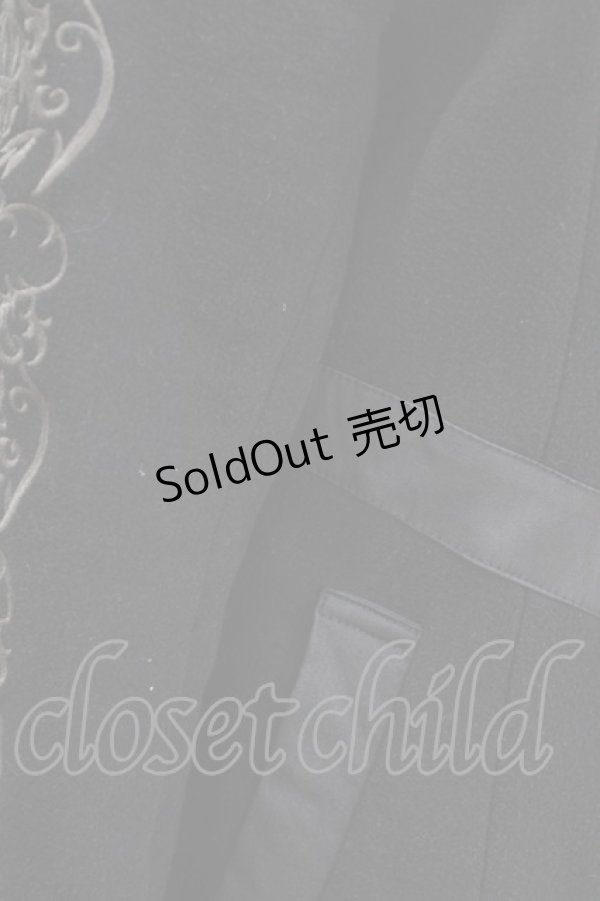 画像5: Rozen Kavalier / 刺繍袖ロングコート  ブラック H-26-02-11-024-OO-CO-KB-ZH (5)